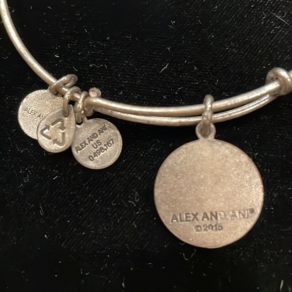 ALEX AND ANI silver color bangle, “It Is What It Is”, EUC - Picture 3 of 3